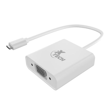 ADAPTADOR XTECH USB TIPO C  MACHO A VGA HEMBRA  (XTC-551)