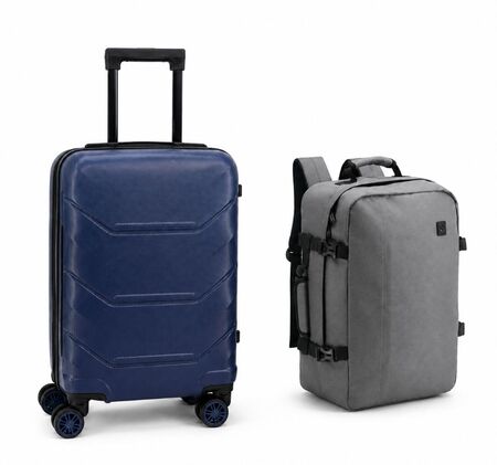 Combo Valija Carry On 20" + Mochila Travel Unicross