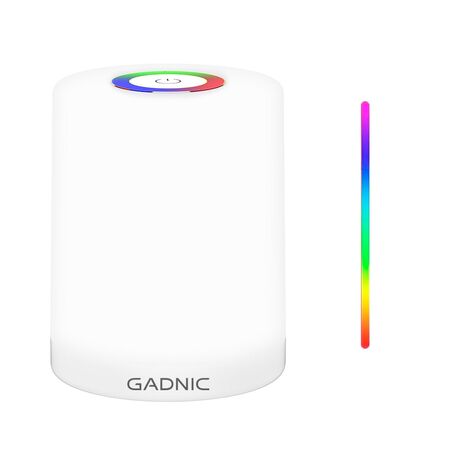 Velador Luz de Noche Gadnic LED Táctil RGB Recargable Portátil