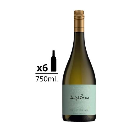 Vino Blanco Luigi Bosca Sauvignon Blanc Caja x 6