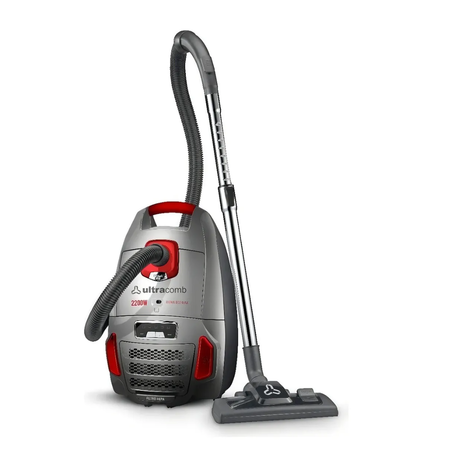 aspiradora trineo ultracomb as-4230 7l multiciclónica color gris 2200w
