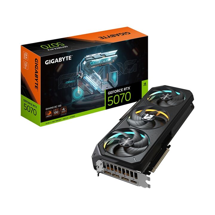 Placa de Video 12GB Gigabyte RTX5070 Gaming OC - Vista 1