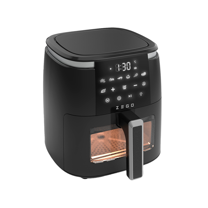 Freidora De Aire Zego 6lts 1500w Cventana Digital 6 En 1 - Vista 4