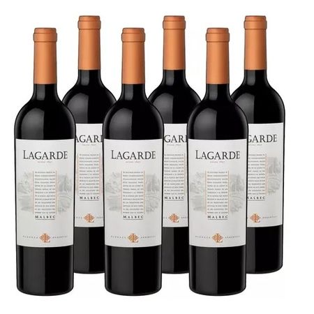 Set de 6 botellas de vino Lagarde Merlot ( G-AC040)