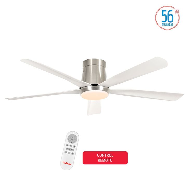 Ventilador De Techo Liliana VTHP965R Con Luz y Control Remoto - Vista 2