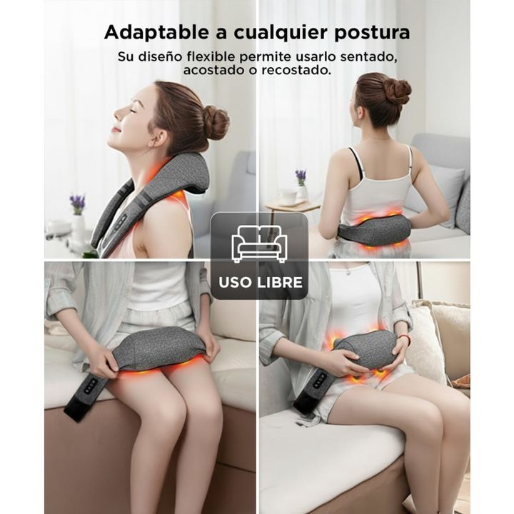 Masajeador De Cuello Gadnic Yapeyú Cervical Recargable Shiatsu - Vista 5