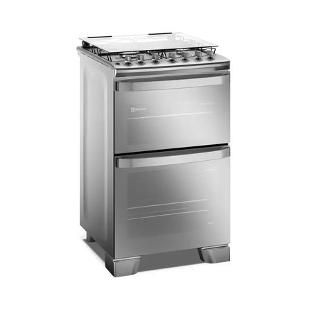 COCINA ELECTROLUX 56CM INOX F4EDM DOBLE HORNO 4H C/LUZ/TERMOS