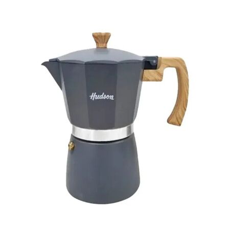CAFETERA ALUMINIO GRIS TIPO ITALIANA 6 TAZAS M022