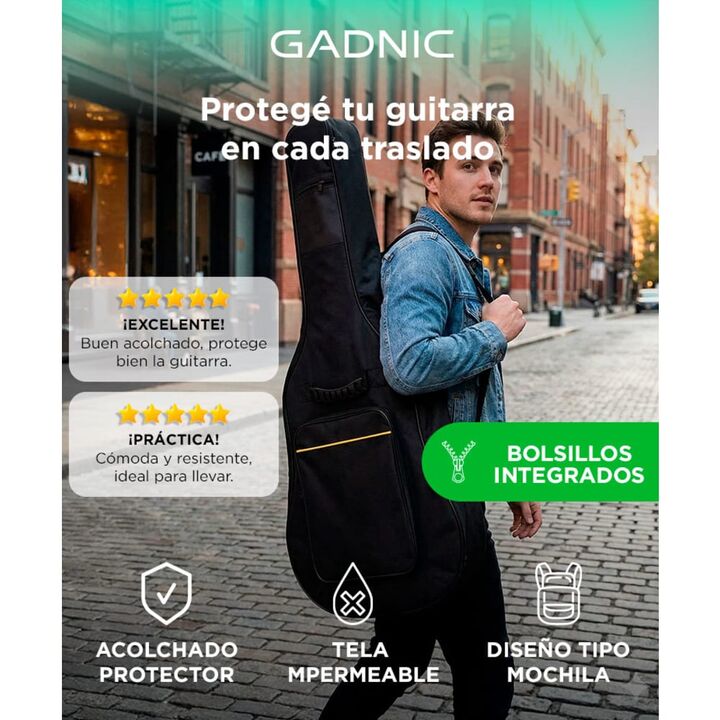 Funda de Guitarra Gadnic Impermeable - Vista 2