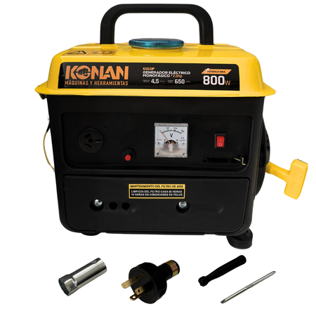 Generador Portatil Grupo Electrogeno Konan 800W 2HP 2 tiempos