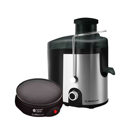 Combo Juguera Ultracomb JG-2703 600W + Panquequera Ultracomb PQ-8700 700W