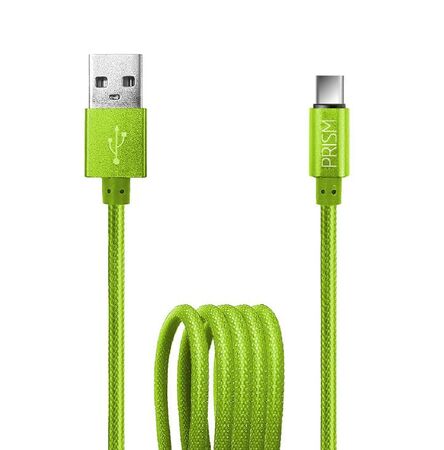 CABLE FOXBOX USB PRISM USB A TYPE-C, VERDE, 1.25M  (5423)