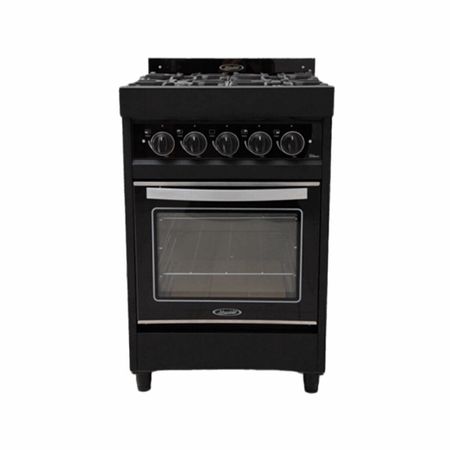 Cocina Semi Industrial Maraldi Glass Black 55cm - Cocina a Gas