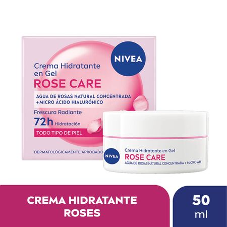 Crema facial hidratante en gel NIVEA Rose Care 50 ml