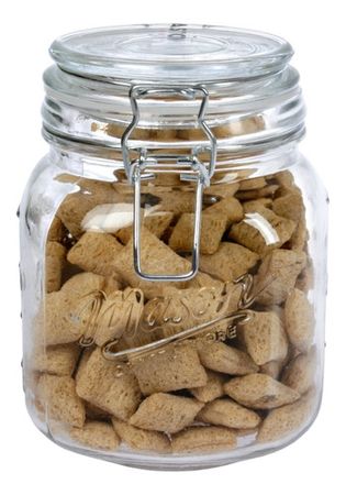 Frasco Vidrio Hermético 1000cc Cierre Clip  Tapa Vidrio 