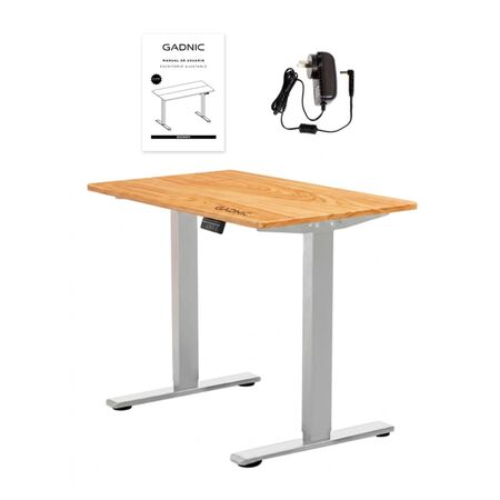 Escritorio Regulable Simple Gadnic 120x60x18 con Ajuste de Altura