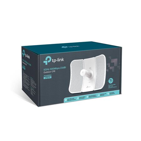 Antena CPE Tp-Link CPE610 300Mbps 5Ghz 23dBi Exterior Blanca