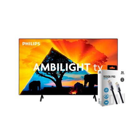 Combo Smart TV Philips 65" OLED 4K Ambilight + Cable HDMI Dekkin 2m 4K