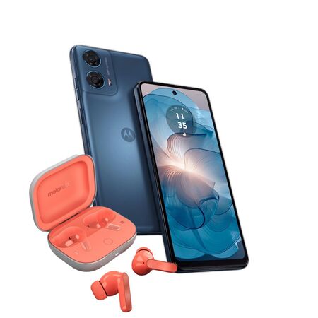 Combo Moto G24 Power 8+128GB Ink Blue + Moto Buds Guitar Peach Pink
