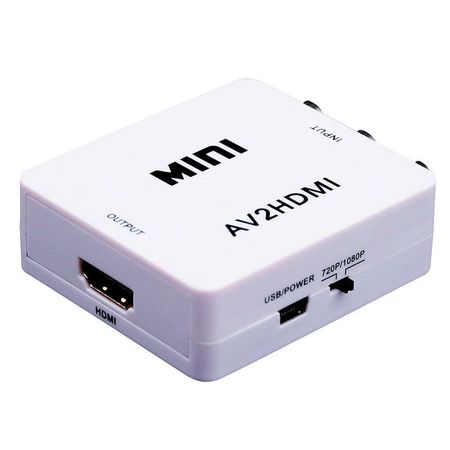 Convertidor Av A Hdmi Full Hd 1080p Adaptador Activo Gtia