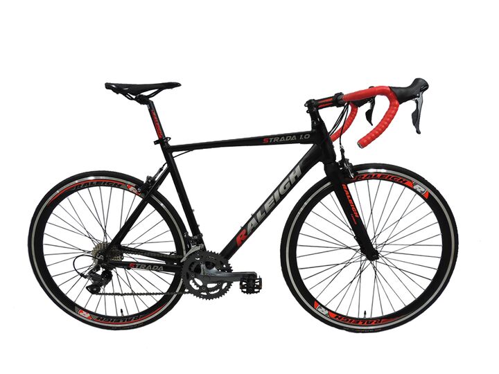 Bicicleta de Ruta Raleigh Strada 1.0 - Talle 57"-L - Negro - Cuadro de aluminio - 2x8 vel. - Shimano Claris - 700x25c - Vista 1
