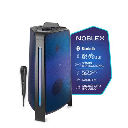 Torre de Sonido Full LED 4200W Noblex MNT2X