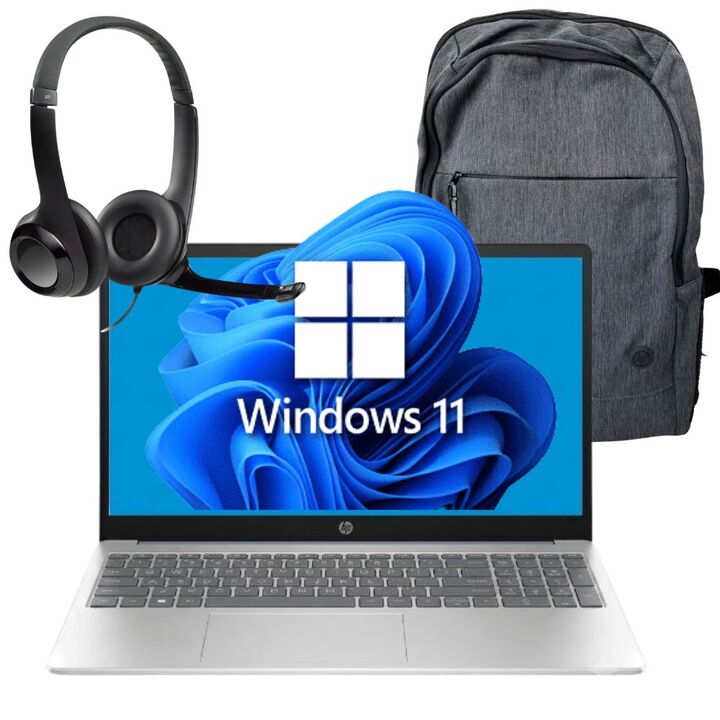COMBO NOTEBOOK HP 15 R5-7520U 8GB SSD512 GB W11HOME + MOCHILA HP +AURICULARES C/MICRÓFONO - Vista 1
