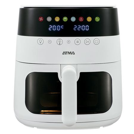 Freidora Sin Aceite ATMA con Visor 8L Digital Blanca FR248AWP