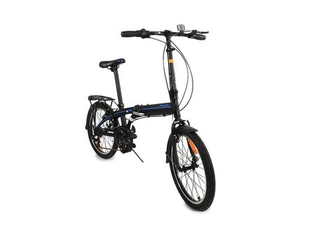 Bicicleta Plegable Philco Yoga Rodado 20 7 Velocidades Negra FF20PV071P
