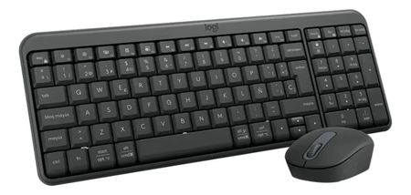 Teclado Y Mouse Bluetooth Logitech Mk250 Mouse Negro Teclado Negro