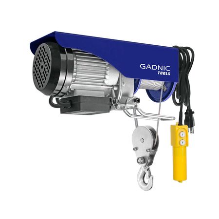 Aparejo Eléctrico Gadnic AP500 Hasta 500kg 1020w Gancho Doble y Simple Reforzado