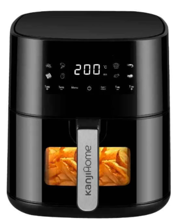 Freidora Sin Aceite Kanji KJH-AF805 8Lts Digital 1500Watts Negro