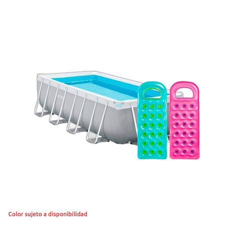 Combo Pileta Intex Prism Frame 10874L + Colchoneta Suntanner Lounger