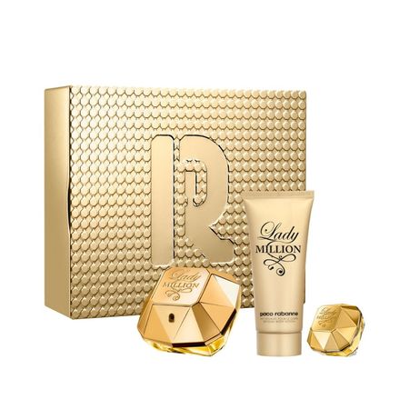 Set Lady Million EDP 80 Ml + Body Lotion + Travel Size