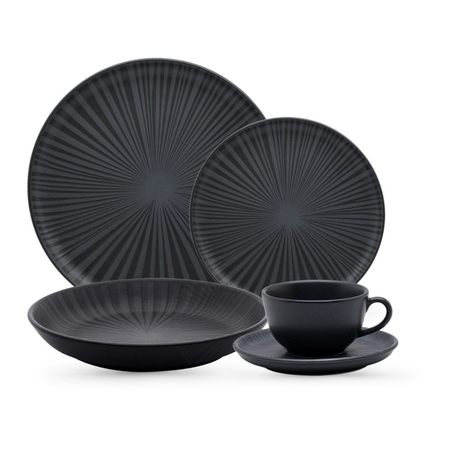 Vajilla 30 Pzas Playo Hondo Postre Te Para 6 Onix Oxford