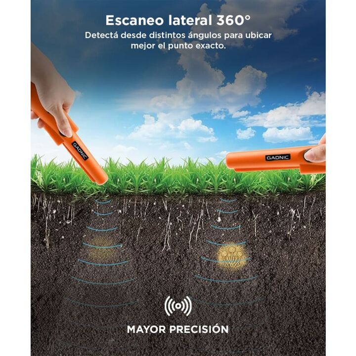 Detector De Metales Gadnic Con Indicador De Profundidad - Vista 4