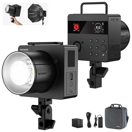Neewer Q6. Flash exterior TTL 600Ws. Potencia profesional