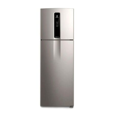 Heladera No Frost Inverter 408L Electrolux Top Freezer IF43s Plata