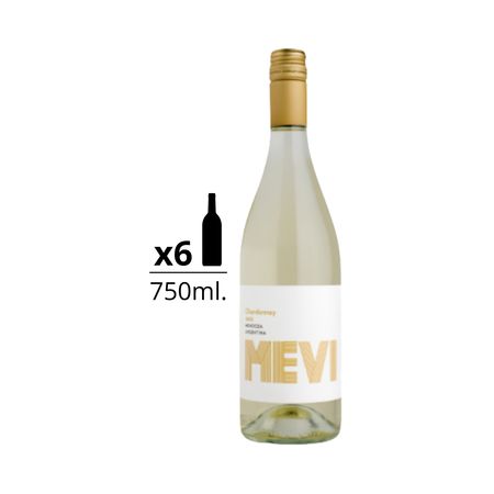 Vino Blanco Mevi Chardonnay 750 ml Caja x 6
