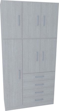 Placard Muebles Orlandi 2C 6P 106Cm 3583 Venecia
