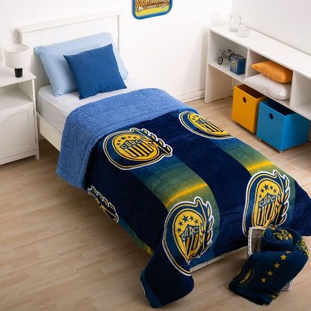 Frazada Casablanca Coral Borrego Rosario Central 1 1/2 plaza