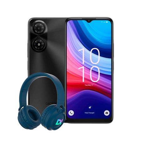 Combo Alcatel A31 Pro 3+64GB Gris + Auriculares Vincha Dekkin Verde