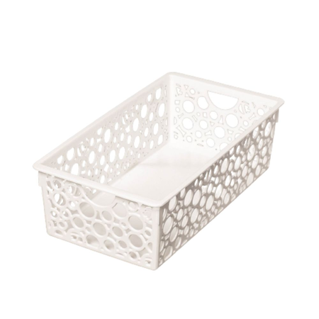 Canasto Organizador Contenedor Cesto Plastico 28X14.5X8.5