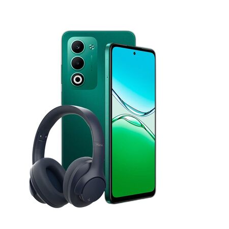 Combo Oppo A5 4G 4+256GB Verde + Auriculares Hune Over-ear Azul