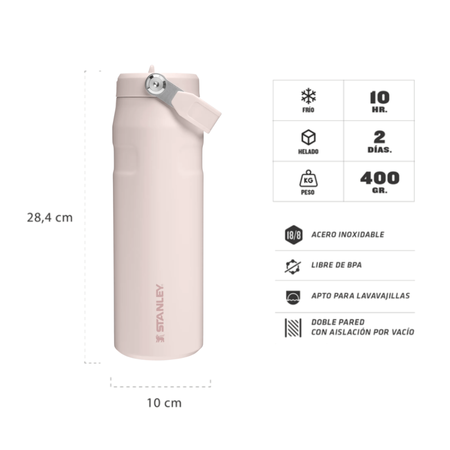 Botella Termica Stanley Original Acero Inoxidable Aerolight Flip 710ML Rose