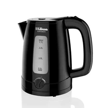 Pava Eléctrica Liliana Negra 1.7 litros Selector de Temperatura