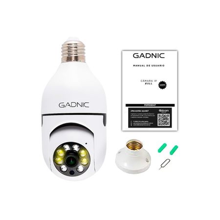 Cámara de Seguridad FULL HD Gadnic Domo Con Visión Nocturna Y Detección de Movimiento 