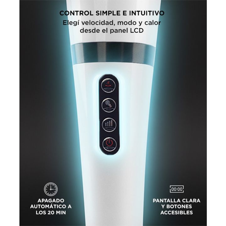 Masajeador Gadnic MAS28 De Mano Cuerpo Completo 6 Velocidades Terapia De Calor - Vista 5