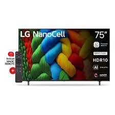 TV LG 75 SMART 75NANO80ASA UHD AI THINQ