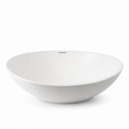 Bacha De Apoyo Ovalada De Porcelana Novohome 41 X 33 Cm